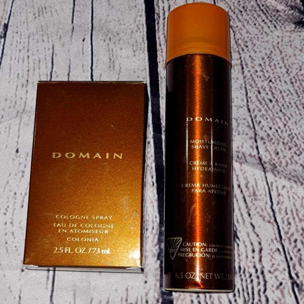 MARY KAY for men, DOMAIN COLOGNE SPRAY 2.5 FL. OZ. Shave cream duo